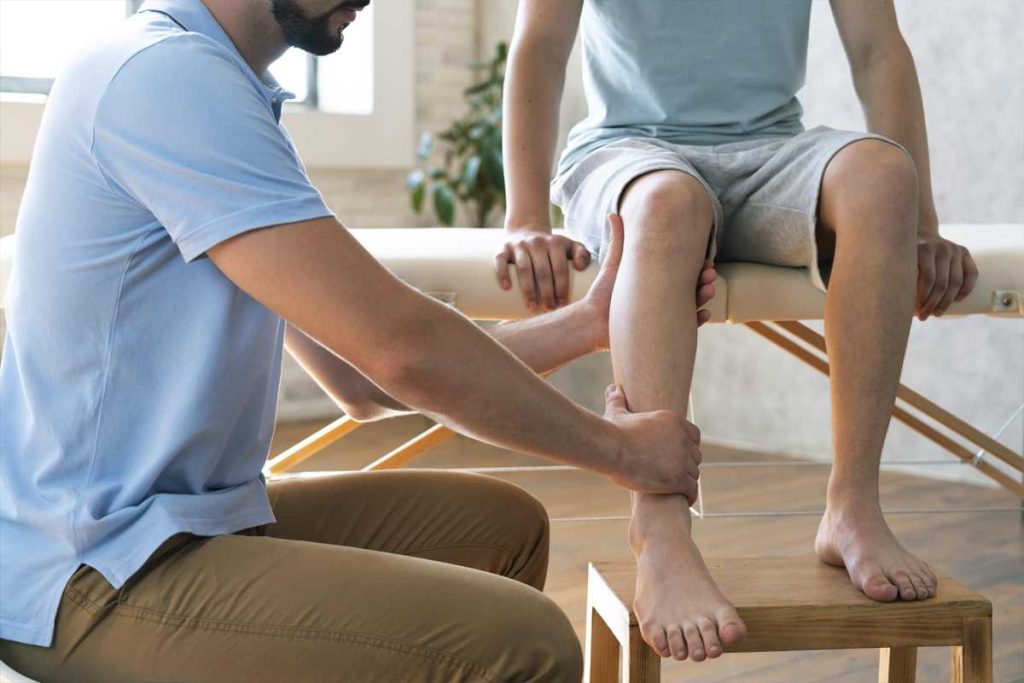 فیزیوتراپی پا در منزل